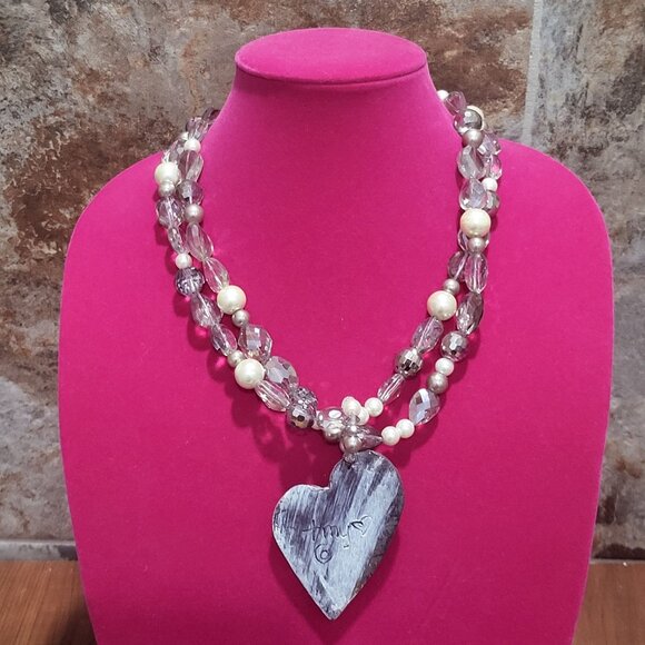 Blessed Bead Two Layered Chuncky Necklace - Picture 6 of 12